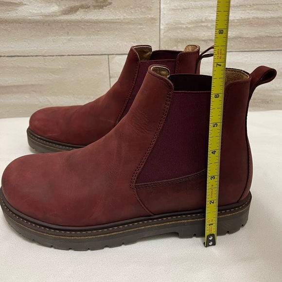 Birkenstock Stalon II Nubuck Leather Boots Burgundy Regular Fit EU 39 US L8 M6 - Picture 10 of 10